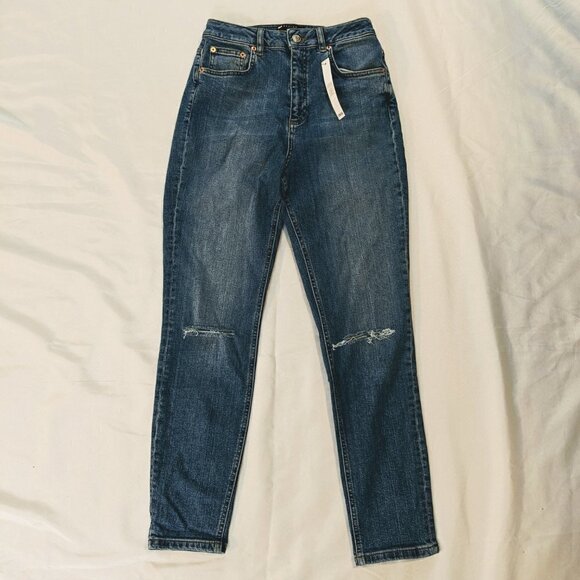 Asos Design High Waisted Distressed Jeans Women's Size 26 - Picture 2 of 5